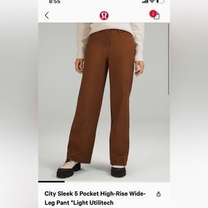 Lululemon City Sleek Wide Leg